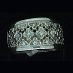 Sortija de oro blanco y brillantes