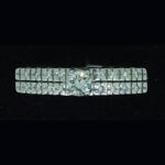 Sortija de oro blanco y brillantes