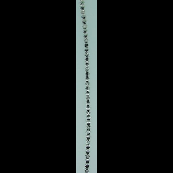 Pulsera de oro blanco y brillantes