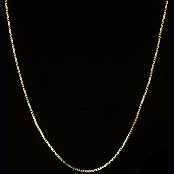 Cadena Veneciana de grosor fino de 50 cms en oro amarillo