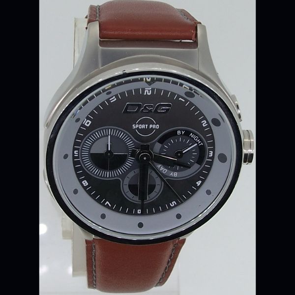 Reloj de caballero Dolce&Gabana de acero sport y correa de piel