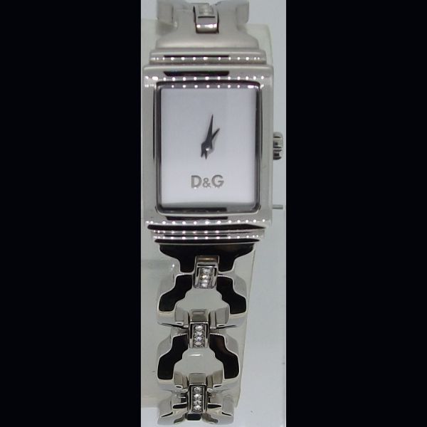 Reloj de señora Dolce&Gabbana en acero inoxidable color plata y pulsera con circonitas