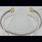 Pulsera Tous de acero con oso en oro amarillo