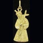Colgante del Cristo del Gran Poder en oro amarillo. Tamaño medio