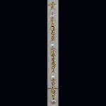 Pulsera de comunión en oro amarillo con perla