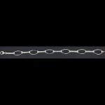 Pulsera de oro blanco y circonitas