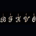 Colgante pequeño letra F en oro amarillo