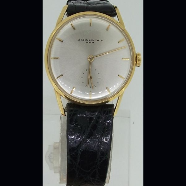 Reloj de caballero Vacheron Constantin con caja en oro amarillo 18 kts y corra en piel