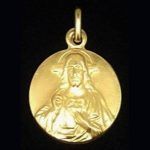 Medalla mediana del Sagrado corazón de Jesus