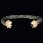 Pulsera de Tous de acero con elefantes en oro amarillo