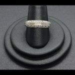 Anillo oro blanco con circonitas blancas
