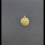 Colgante oro amarillo "Tous" con grabado (Abuela)