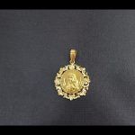 Medalla oro amarillo "Madre con niño"