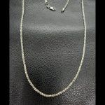 Cadena de oro blanco
