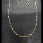 Cadena oro amarillo eslabón ovalado