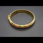 Pulsera oro amarillo tipo caña