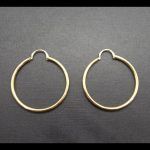 Argollas grandes lisas oro amarillo