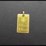 Colgante placa oro amarillo de G.S.