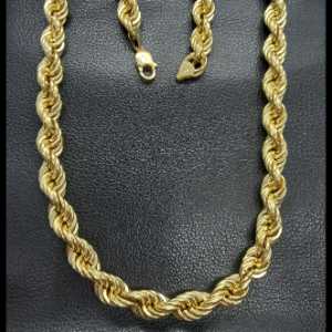 Cordón oro amarillo grueso