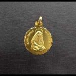 Medalla oro amarillo de "Santa Angela de la Cruz"