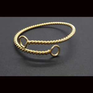 Pulsera oro amarillo torneada