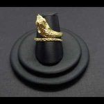 Anillo oro amarillo con forma de serpiente
