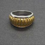 Anillo oro blanco y amarillo