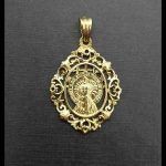 Medalla oro amarillo de Nuestra Señora de la Soledad