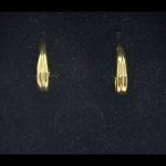 Pendientes oro amarillo con forma alargada