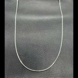 Cadena oro blanco tipo cola de ratón