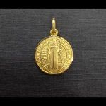 Medalla oro amarillo de "Nuestro Padre Santisimo"
