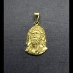 Colgante oro amarillo del rostro del "Camaron"