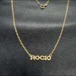 Cadena oro amarillo con nombre "Rocio"