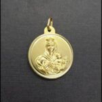 Medalla oro amarillo 18 kt del escapulario