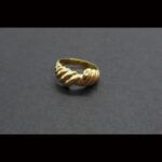 Anillo oro amarillo 18k nº7 forma rayón
