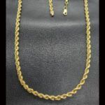 Cordón oro amarillo de 18k , 60 cm