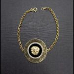 Pulsera oro amarillo 18k con motivo Versace(18 cm)