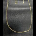 Cadena oro amarillo 18k eslabon ovalado de 49 cm