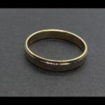 Alianza oro amarillo y blanco 18 k nº 29,5