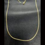 Cadena oro amarillo 18k eslabón plano 43,5 cm