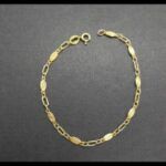 Pulsera oro amarillo 18k de 18 cm