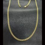Cadena oro amarillo 18k de 61 cm con eslabón forma ovalada con barra