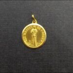 Medalla oro amarillo 18k de San Martín de Porres