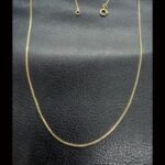 Cadena oro amarillo 18k eslabones cuadrados 39 cm