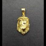 Colgante oro amarillo 18k del rostro de Jesús