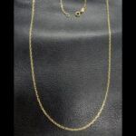 Cadena oro amarillo 18k eslabón tipo volga 49,5 cm