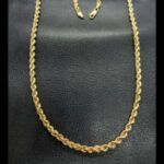 Cordon oro amarillo 18 k 59 cm