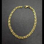 Pulsera oro amarillo 18k eslabón plano 20,5 cm