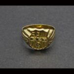 Sello oro amarillo 18k Nº 20 del Futbol Club Barcelona