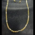 Cadena oro amarillo 18k de 50 cm eslabón plano